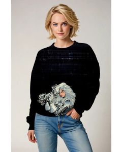 Silver Sable Sweatshirt - Sleek Silver Edition