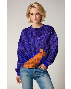 Ben Grimm / The Thing Sweatshirt - The Ever-Loyal Hero in Purple