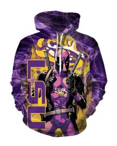 Pullover Purple Deadpool Hoodie Purple Classic Fit Streetwear
