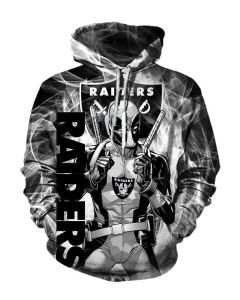Pullover Black Deadpool Okland Raiders Hoodie Black