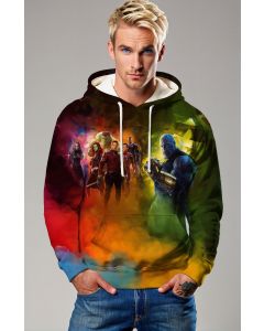 Multicolor Avengers Heroes Pullover Hoodie