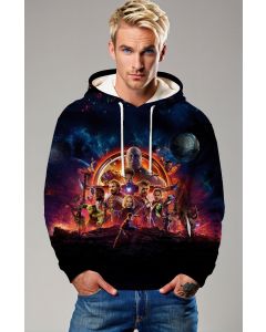 Deep Blue Avengers Battle Hoodie