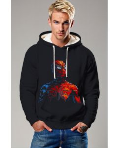 Spider‑Man Heroic Graphic Hoodie – Dynamic Black Design