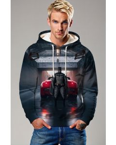 Dark Pursuit – Charcoal Black Pullover Hoodie