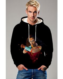 Wonder Woman Polygon Art Pullover Hoodie – Amazon Warrior