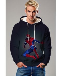 Spider-Man Hoodie – Classic Red & Blue Jump Pose