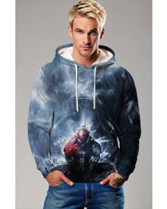 Rainfall Redemption Hoodie – Symbiote Spider-Man in the Storm Pullover