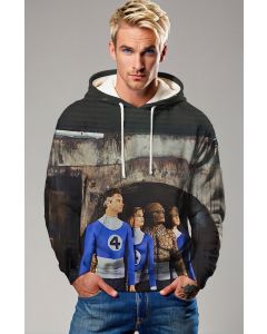 Dark Navy Fantastic Four (Reboot 2005) Hoodie