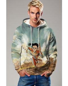 Embrace the speed of the Makkari Hoodie, featuring a high-energy design of Makkari