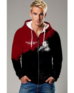 White Comfort Graphic Independence Day Hoodie