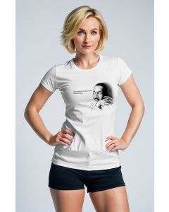 MLK Fashionable Unisex Soft Comfortable White Graphic Tee