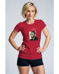 Radiant Red Graphic Print Martin Luther King Stylish TShirt