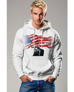 Martin Luther King Inspirational White Printed Hoodie