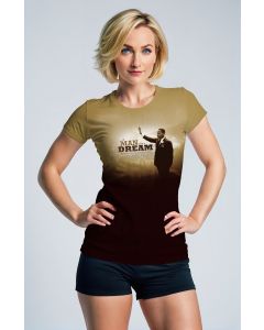 Gradient Brown Martin Luther King Casual Comfort TShirt
