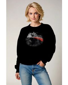Black Graphic Martin Luther King Casual Crewneck Sweatshirt