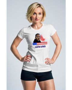 Martin Luther King Jr Graphic Street Style White TShirt