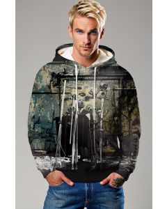 Retro Unique Martin Luther King Graphic Hoodie