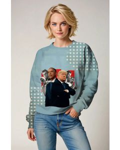 Presidential Memorial Blue Graphic Sweatshirt