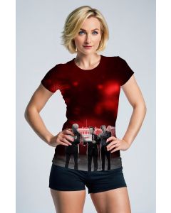 Comfy Stylish Red Presidential Leaders TShirt with White House Background