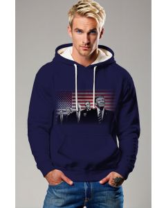 American Flag Gradient Presidential Memorial Hoodie