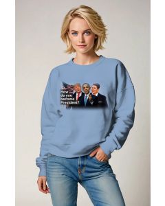 Presidential Memorial Blue Soft Comfortable Sweatshirt with USA Flag and Presidents Print