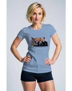 Presidential Memorial Blue Soft Comfort TShirt USA Flag Presidents Print
