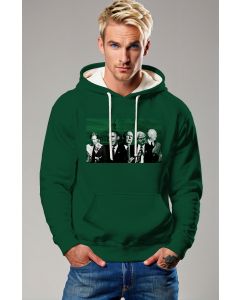 Vintage Green Presidential Print Hoodie
