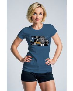 Blue Presidential Memorial Trump Cartoon Relaxed Fit TShirt