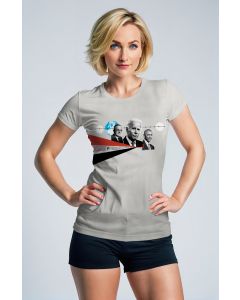 Gray Presidential Memorial Graphic Tee Unisex Casual Trendy TShirt