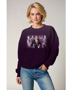 Trump Presidential Memorial Classic Comfortable Unisex Purple Sweatshirt