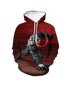 Spider-Man Man Villain Venom Cool Marvel Inspired Hoodie