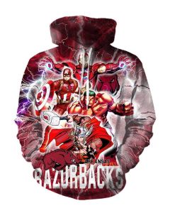Avengers The Avengers Arkansas R Marvel Inspired Hoodie Red