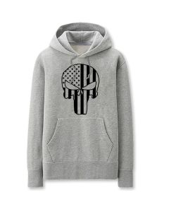 Avengers Solid Color Punisher Sup Marvel Inspired Hoodie Solid