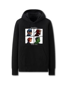 Avengers Solid Color Super Hero S Marvel Inspired Hoodie Solid