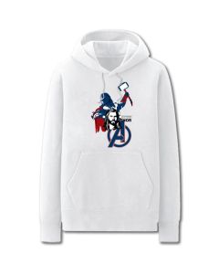 Avengers Solid Color Thor Cartoon Marvel Inspired Hoodie Solid