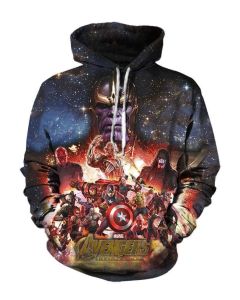 Avengers The Avengers Infinity Wa Marvel Inspired Hoodie Black