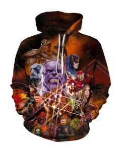 Avengers Zip Up Hero Collection Y Marvel Inspired Zip Up Hoodie Yellow