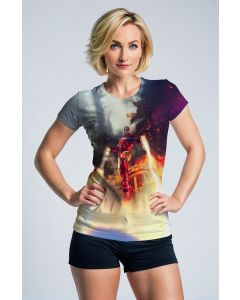 White Iron Man Jet Flight T‑Shirt