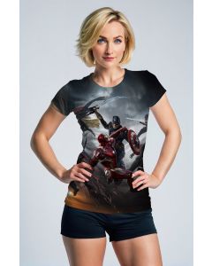 Black Avengers Civil War T‑Shirt – Dynamic Hero Clash