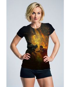  Black & Orange Batman vs Superman Graphic T‑Shirt