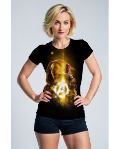 Black Avengers Golden Glow T‑Shirt 