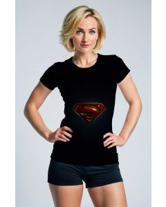 Superman S Shield Graphic Apparel – Iconic Red & Gold Black T‑Shirt