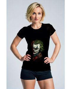 Black Joker Portrait T‑Shirt