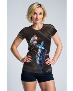 Captain Mech Power Surge – Black Short Sleeve T-Shirt