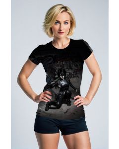 Deadpool Domino Casting Graphic T-Shirt - Fierce Black & White Design
