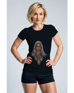 The Thena T-Shirt in beige brings a more subtle approach to showcasing Thena’s strength.
