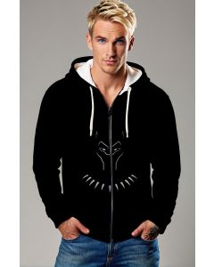 Black Panther Zip-Up – Shadow Line Art