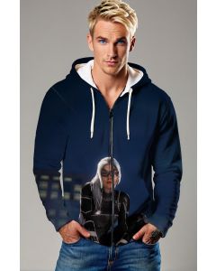 Felicia Hardy / Black Cat Zip-Up Hoodie - Night Heist Edition