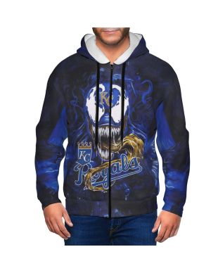 Pullover Blue Kansas City Royals Venom Hoodie Blue
