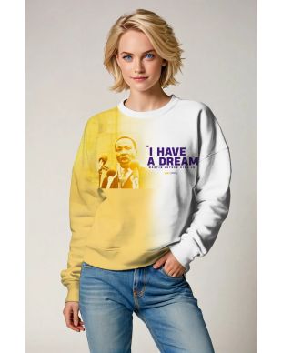 Independence Day American Dream Martin Luther King Full Print Sweatshirt